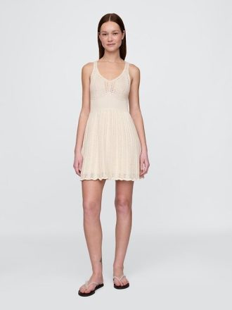 Pointelle-Minikleid