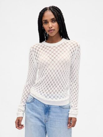 Pointelle-Pullover