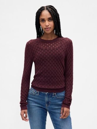 Pointelle-Pullover