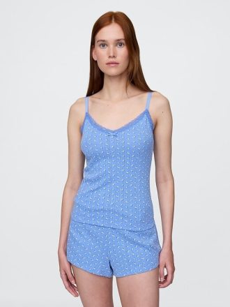 Pointelle-Pyjama-Tanktop