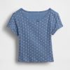 Pointelle-Ripp-T-Shirt für Babys und Kleinkinder Pointelle-Ripp-T-Shirt für Babys und Kleinkinder
