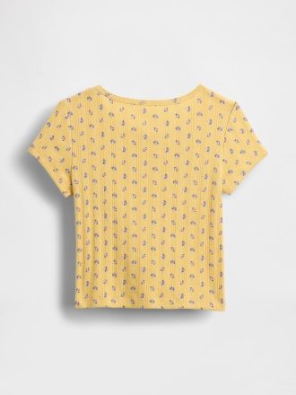 Pointelle-Ripp-T-Shirt für Babys und Kleinkinder