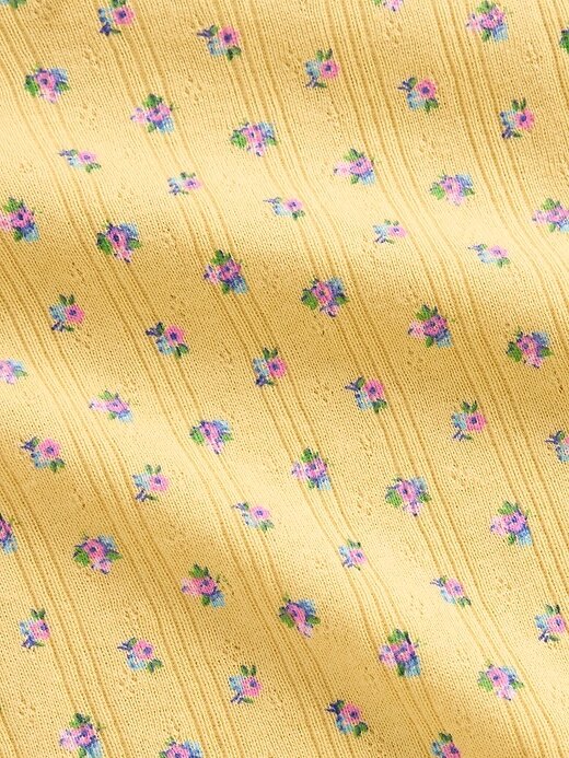 Pointelle-Ripp-T-Shirt für Babys und Kleinkinder Pointelle-Ripp-T-Shirt für Babys und Kleinkinder