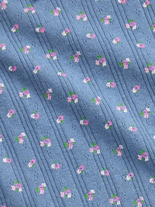 Pointelle-Ripp-T-Shirt für Babys und Kleinkinder Pointelle-Ripp-T-Shirt für Babys und Kleinkinder