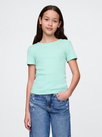 Pointelle-T-Shirt für Kinder