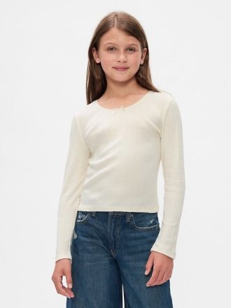 Pointelle-T-Shirt für Kinder