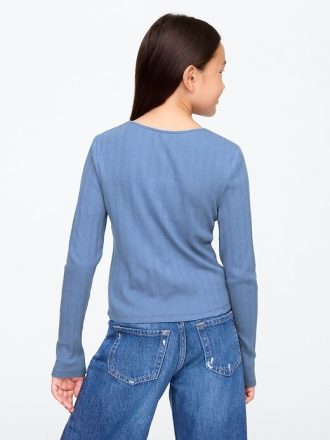 Pointelle-T-Shirt für Kinder