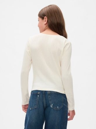 Pointelle-T-Shirt für Kinder