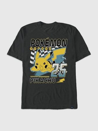 Pokemon Pikachu Racing Grafik T-Shirt