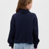 Polo-Sweatshirt aus French Terry mit Spitzenbesatz für Kinder Polo-Sweatshirt aus French Terry mit Spitzenbesatz für Kinder