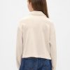 Polo-Sweatshirt aus French Terry mit Spitzenbesatz für Kinder Polo-Sweatshirt aus French Terry mit Spitzenbesatz für Kinder