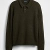 Polopullover aus Merinowollmischung Polopullover aus Merinowollmischung