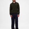Polopullover aus Merinowollmischung Polopullover aus Merinowollmischung