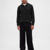 Polopullover aus Merinowollmischung Polopullover aus Merinowollmischung