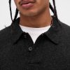 Polopullover aus Merinowollmischung Polopullover aus Merinowollmischung