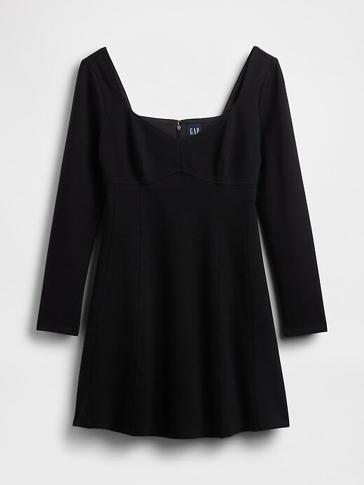 Ponte-Minikleid mit Herzausschnitt und Naht Ponte-Minikleid mit Herzausschnitt und Naht