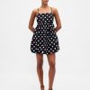 Popeline-Minikleid mit Blasenmuster Popeline-Minikleid mit Blasenmuster