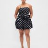 Popeline-Minikleid mit Blasenmuster Popeline-Minikleid mit Blasenmuster