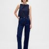 Popeline-Tanktop mit U-Boot-Ausschnitt und Muschelmuster Popeline-Tanktop mit U-Boot-Ausschnitt und Muschelmuster