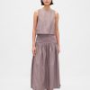 Popeline-Tanktop mit U-Boot-Ausschnitt und Muschelmuster Popeline-Tanktop mit U-Boot-Ausschnitt und Muschelmuster