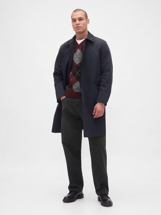 Pullover mit gebürstetem Argyle-Muster