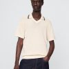 Pullover mit Johnny-Kragen Pullover mit Johnny-Kragen