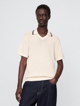 Pullover mit Johnny-Kragen