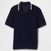 Pullover mit Johnny-Kragen Pullover mit Johnny-Kragen
