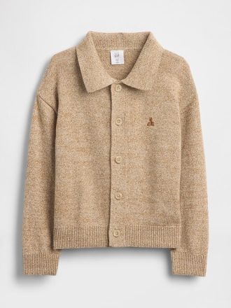 Pullover mit Kragen und Knopfleiste vorne für Babys und Kleinkinder