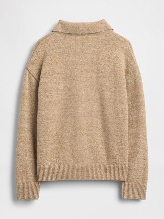 Pullover mit Kragen und Knopfleiste vorne für Babys und Kleinkinder