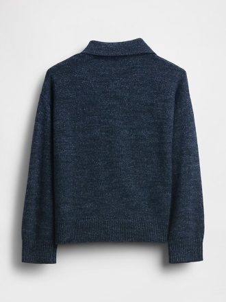 Pullover mit Kragen und Knopfleiste vorne für Babys und Kleinkinder