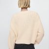 Pullover mit V-Ausschnitt und Shaker-Stich aus 100 % Baumwolle Pullover mit V-Ausschnitt und Shaker-Stich aus 100 % Baumwolle