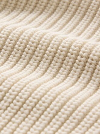 Pullover mit V-Ausschnitt und Shaker-Stich aus 100 % Baumwolle