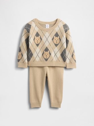 Pullover-Set mit Baby-Brannan-Bär