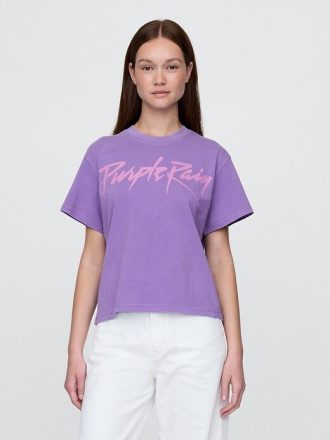 Purple Rain – Lässiges Grafik-T-Shirt