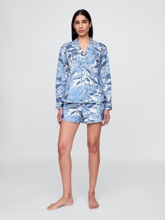 Pyjama-Boxershorts aus Popeline
