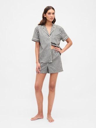 Pyjama-Boxershorts aus Popeline