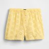 Pyjama-Boxershorts aus Popeline mit Ösen Pyjama-Boxershorts aus Popeline mit Ösen