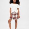 Pyjama-Boxershorts aus recyceltem Flanell für Kinder Pyjama-Boxershorts aus recyceltem Flanell für Kinder