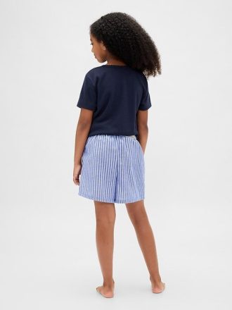 Pyjama-Boxershorts aus recyceltem Flanell für Kinder