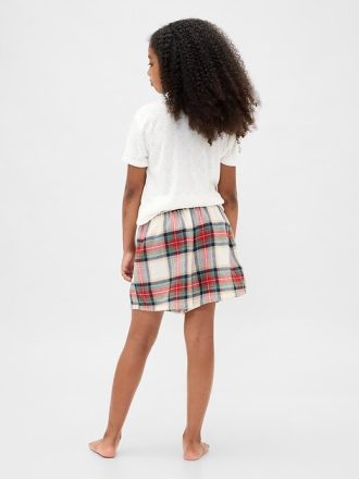 Pyjama-Boxershorts aus recyceltem Flanell für Kinder