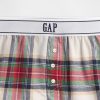Pyjama-Boxershorts aus recyceltem Flanell für Kinder Pyjama-Boxershorts aus recyceltem Flanell für Kinder
