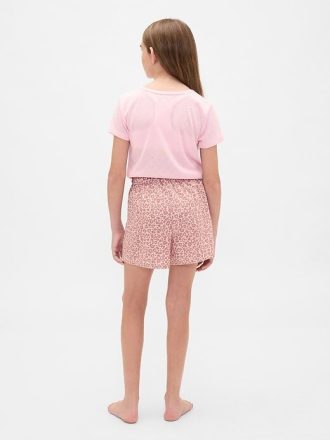 Pyjama-Boxershorts aus recyceltem Flanell für Kinder