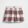 Pyjama-Boxershorts aus recyceltem Flanell für Kinder Pyjama-Boxershorts aus recyceltem Flanell für Kinder