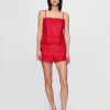 Pyjama-Camisole-Set mit Spitzenbesatz Pyjama-Camisole-Set mit Spitzenbesatz