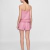 Pyjama-Camisole-Set mit Spitzenbesatz