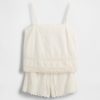 Pyjama-Camisole-Set mit Spitzenbesatz Pyjama-Camisole-Set mit Spitzenbesatz