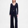 Pyjama-Cardigan mit Mini-Ripp