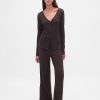 Pyjama-Cardigan mit Mini-Ripp