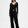 Pyjama-Cardigan mit Mini-Ripp